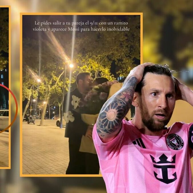 En su regreso a Barcelona, Lionel Messi hizo una aparición especial en el video romántico de una pareja. Foto: @nilitus_28