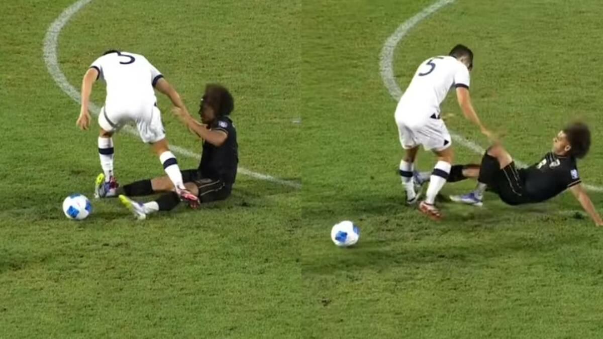 Carrasquilla se calentó tras recibir un pisoton / Mexsport