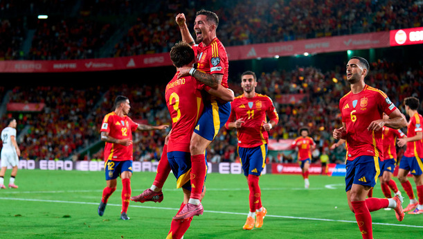 España se llevó un triunfo elaborado ante Georgia. (Foto: EFE)