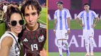Mamá de Lucca Vuoso calienta el México vs Argentina Sub-17 (@Marsherams81 | Mexsport)