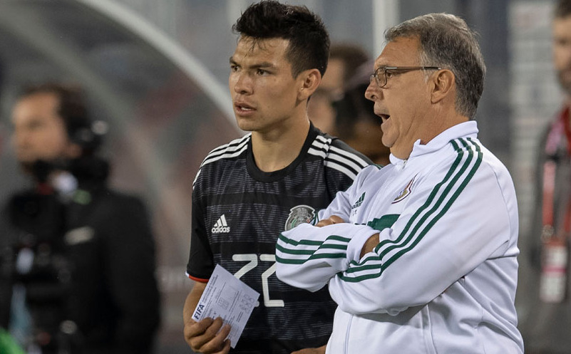 Hirving Lozano y Gerardo Martino se reencontrarán en la MLS. (Foto. Mexsport)