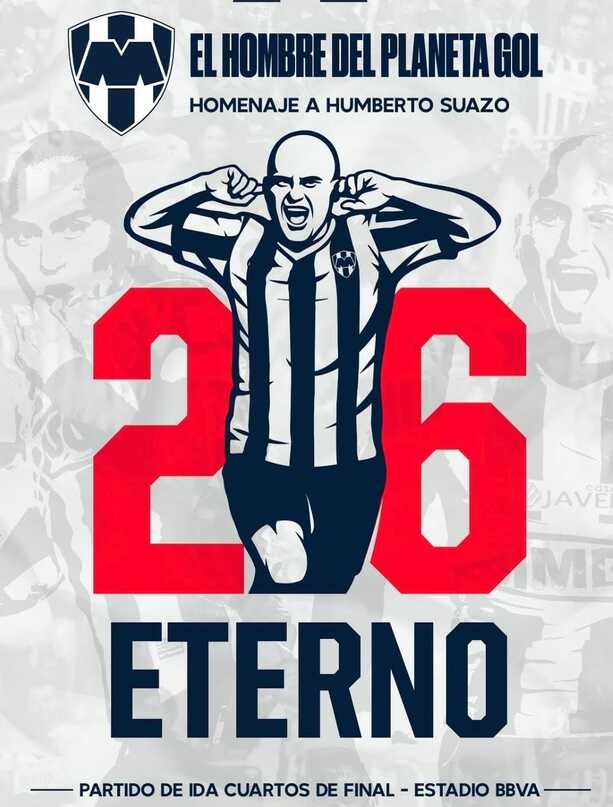 Chupete Suazo es una de las leyendas de Monterrey / X: Rayados