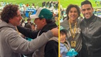Memo Ochoa disfrutó del juego de la NFL en Madrid (@yosoy8a)