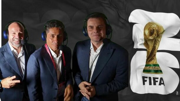 Martinoli, García y Campos narrarán el Mundial 2026 (TV Azteca)