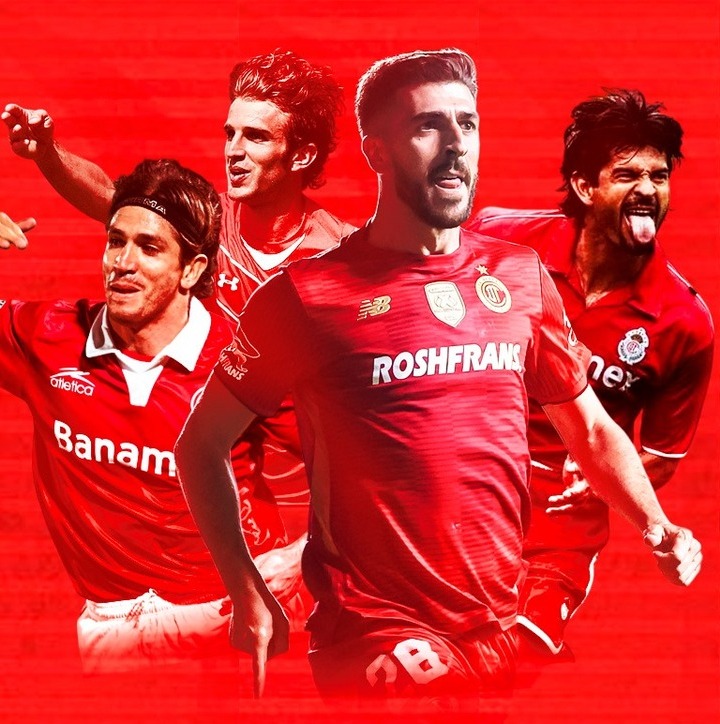 Iván Alonso, Bruno Marioni, José Saturnino Cardozo y Paulinho (Tom Mendoza)