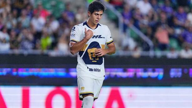 JJ Macías durante el juego de Pumas ante Mazatlán (Imago7)