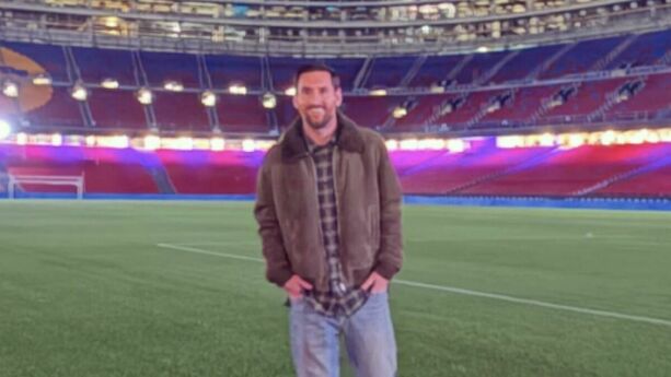 Messi visitó la que era su casa con el Barcelona. (Foto: Instagram @LeoMessi)
