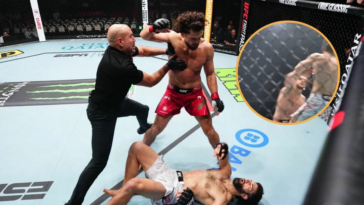 Ismail Naurdiev preparing to strike