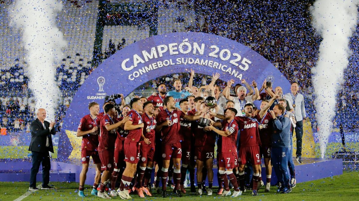 Lanús consiguió el segundo título de la Sudamericana (Reuters)