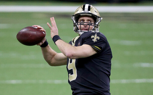Drew Brees, la estrella de los New Orleans Saints (AFP)