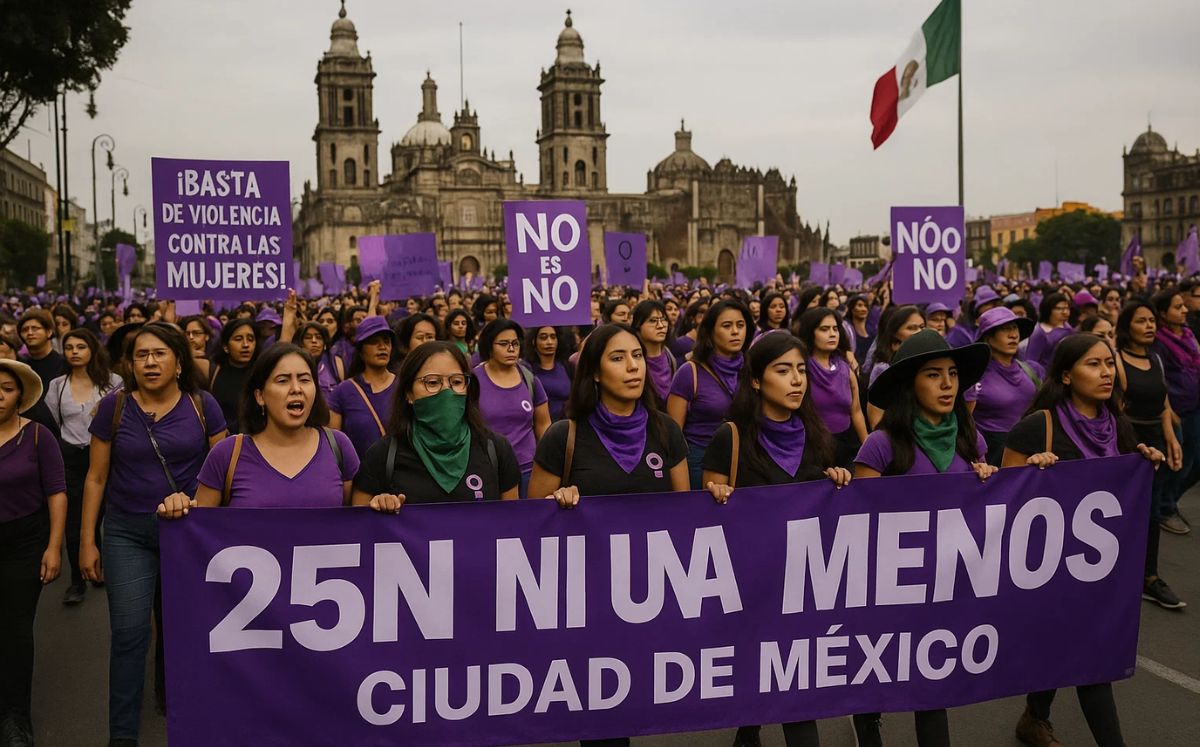 ¿A qué hora inicia la marcha 25N en CDMX? Rutas y actividades
