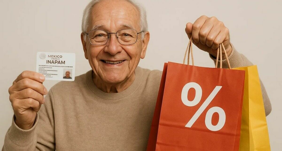 Los descuentos con credencial INAPAM que pocos adultos mayores conocen en 2025. (FOTO): Mediotiempo IA).