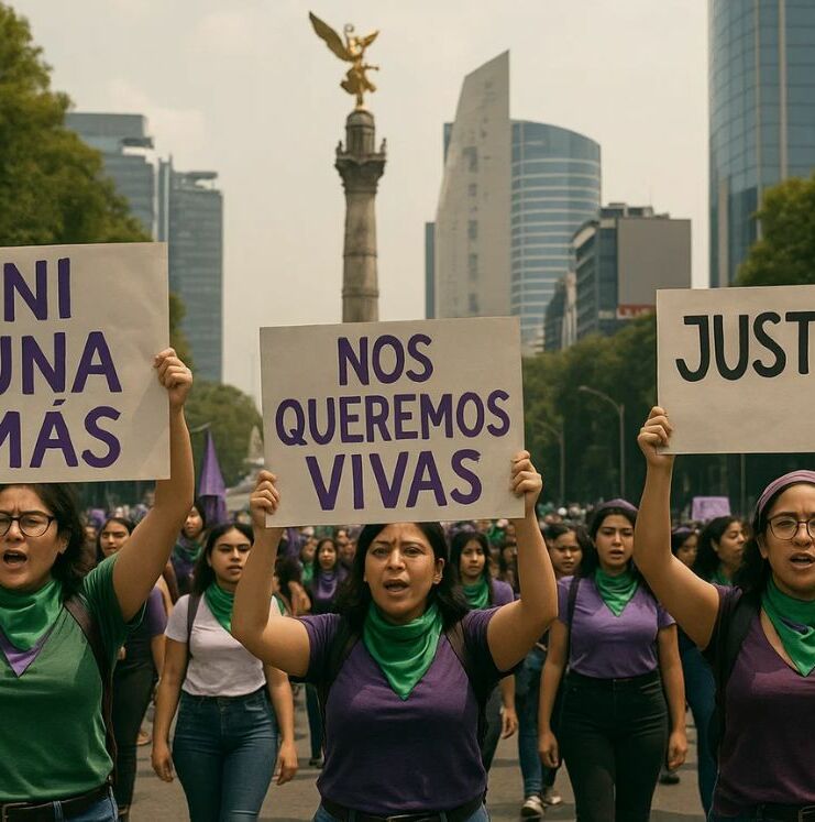 Marchas en CDMX; conoce de las vialidades bloqueadas HOY 25 noviembre | Foto: IA