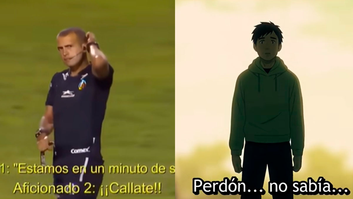 Revivieron escena viral del futbol mexicano en anime.