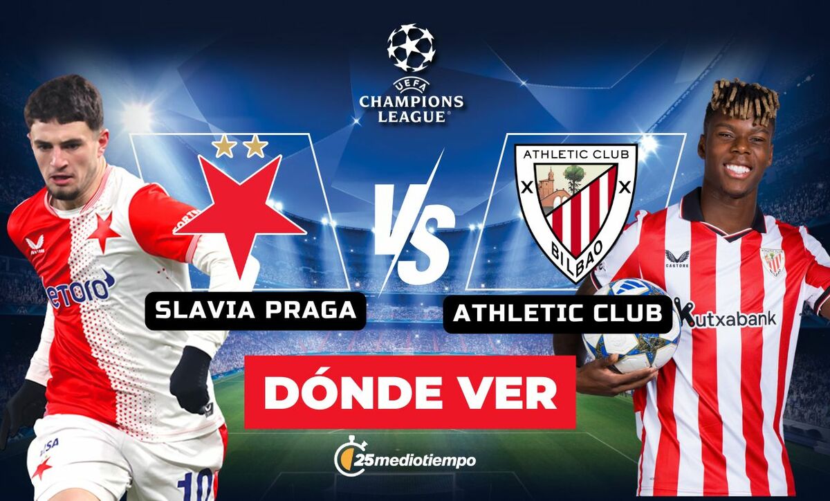 A qué hora y dónde ver Slavia vs Athletic Club: Champions League 2025