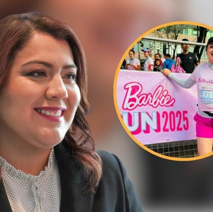 La alcaldesa de Tláhuac, Berenice Hernández, fue exhibida en redes sociales por haber hecho trampa en una carrera. Foto: Especial