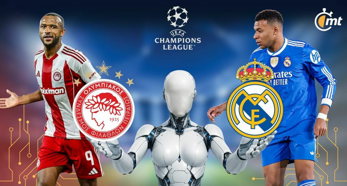 Olympiacos recibe la fuerte visita de Real Madrid en Champions League. La IA ya tiene a su favorito. FOTO (ESPECIAL)
