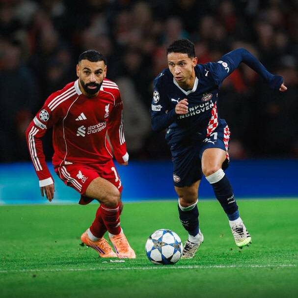 PSV maniató al Liverpool a domicilio (EFE)