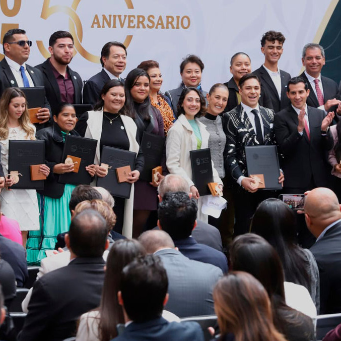 Se realizó la entrega del Premio Nacional de Deportes 2025 en Palacio Nacional. (Foto: Jesús Quintanar)