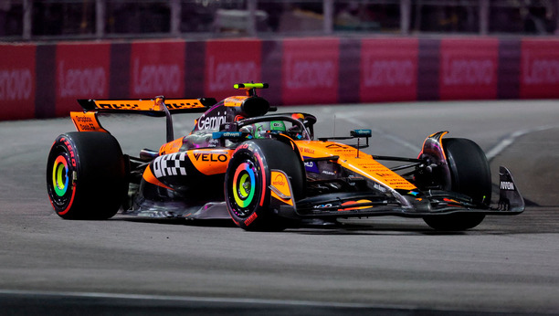 Lando Norris se llevó la pole en Las Vegas. (Foto: Reuters)