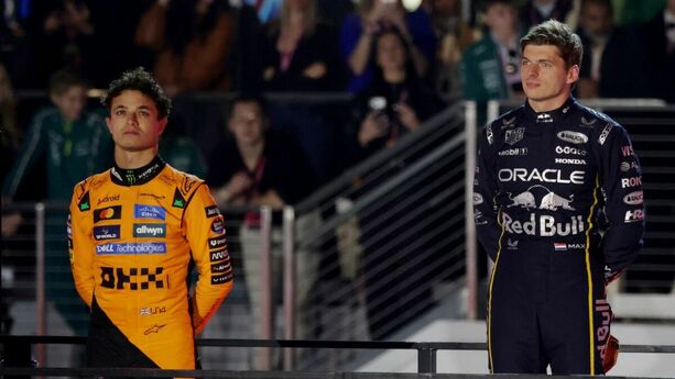 Lando Norris y Max Verstappen (Reuters)