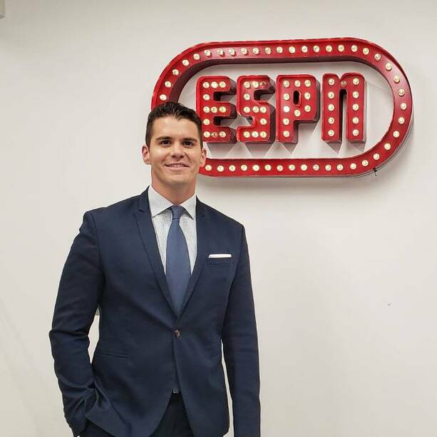 Sergio Dipp en las instalaciones de ESPN (Facebook Sergio Dipp)