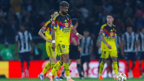 América fue derrotado por Rayados en la Ida de los Cuartos de Final del AP2025 (Imago7)