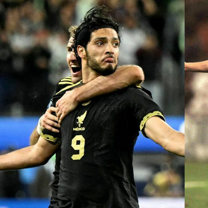 Raúl Jiménez y Cuauhtémoc Blanco con el Tri (Reuters/Mexsport)