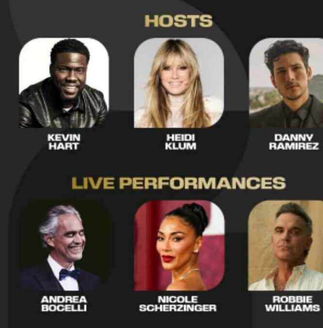 Heidi Klum, Kevin Hart y Danny Ramírez serán los presentadores estelares del sorteo final del Mundial 2026 en Washington D. C. (Cortesía)