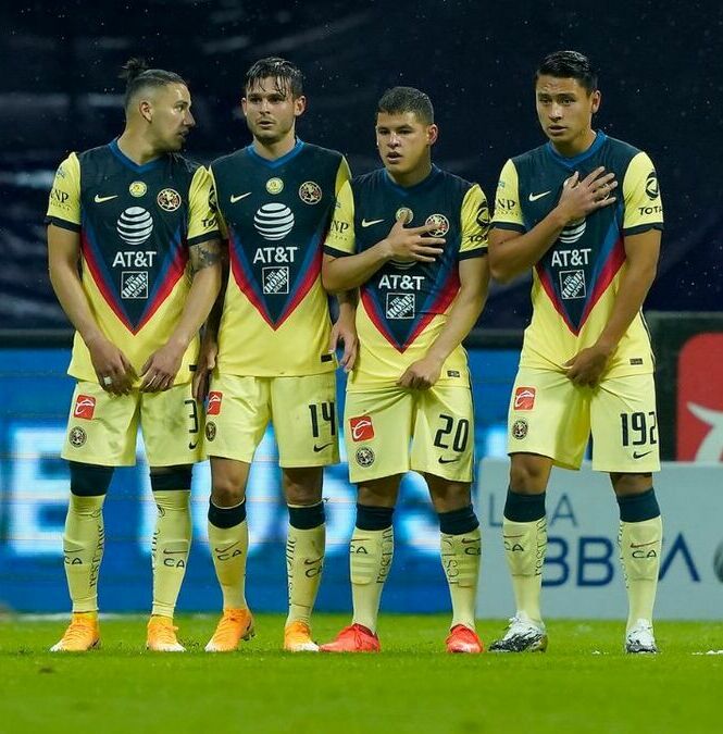 Jorge Sánchez, Nicolás Benedetti, Richard Sánchez y Ramón Juárez en el América (Imago7)