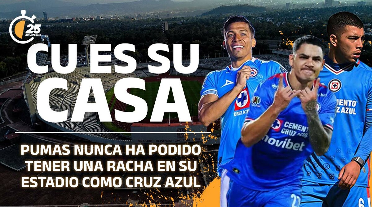 Pumas nunca ha conseguido un récord igual al de Cruz Azul en 60 años