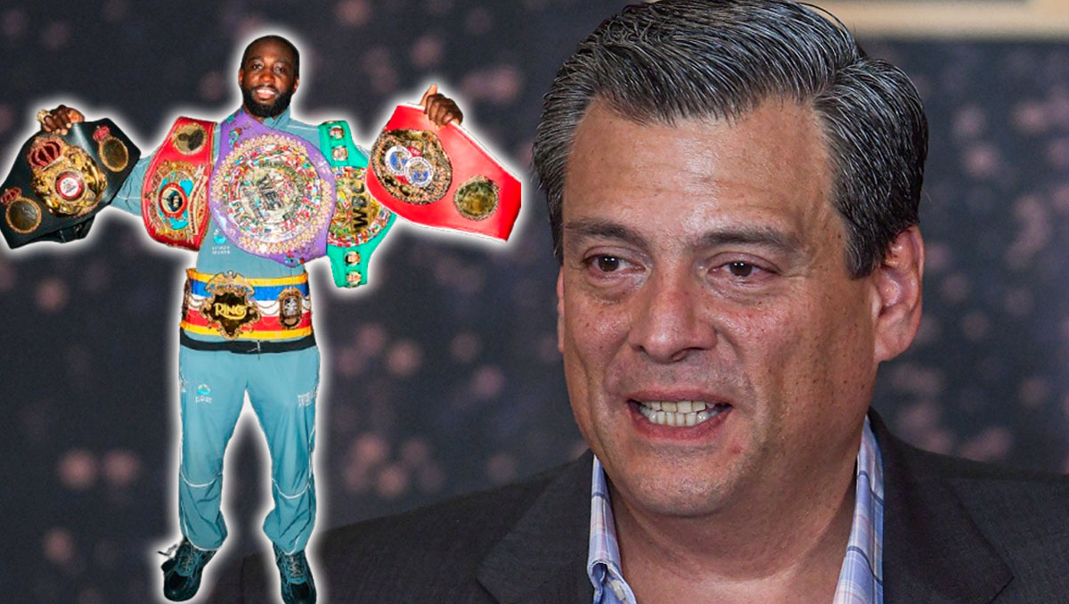 Sulaimán respondió a Crawford. (Fotos: Mexsport y @tbudcrawford)