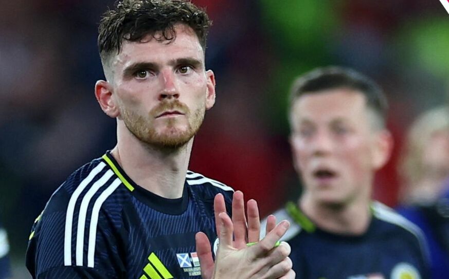 Andy Robertson, jugador de Escocia (Reuters).