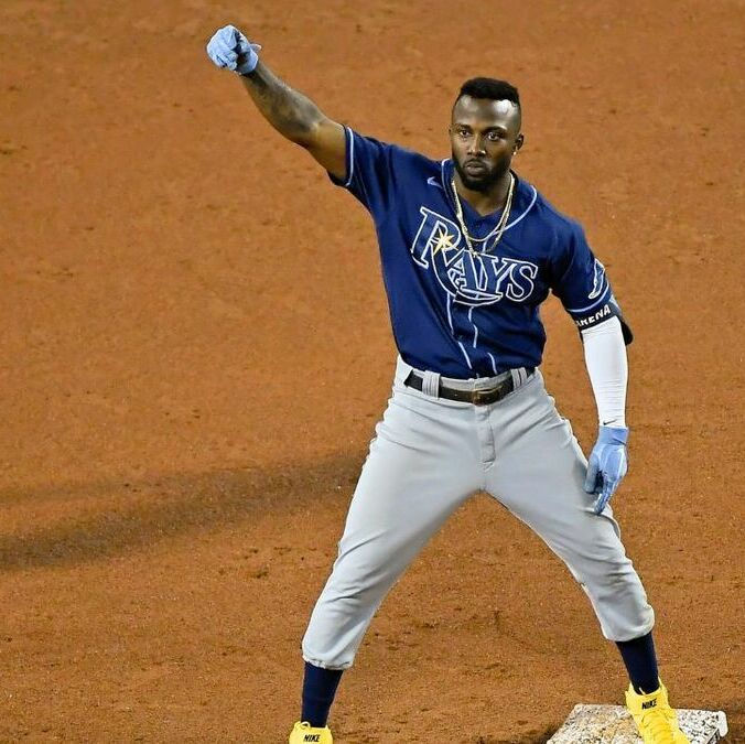 Randy Arozarena en su etapa en los Rays (Reuters)