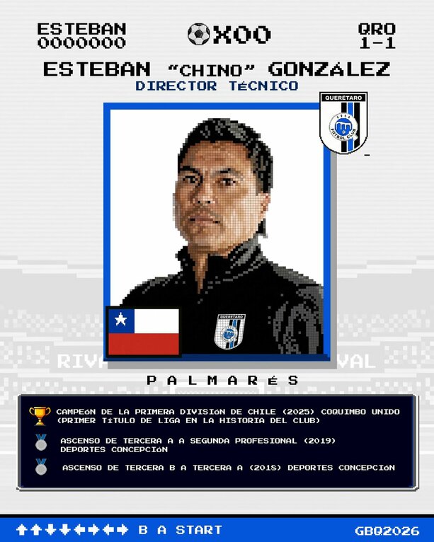 Esteban González es nuevo técnico de Querétaro