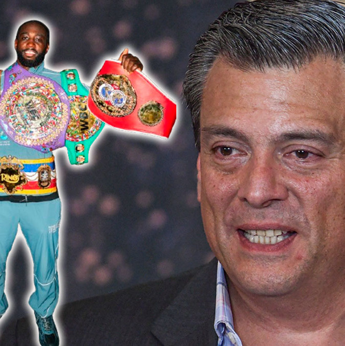 Sulaimán respondió a Crawford. (Fotos: Mexsport y @tbudcrawford)