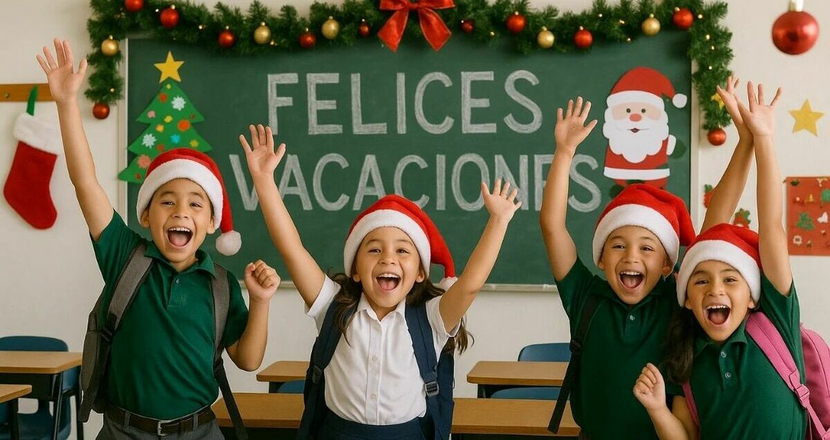 Estos alumnos podrán salir de vacaciones de diciembre 2025 antes: calendario SEP. (FOTO): Mediotiempo IA.