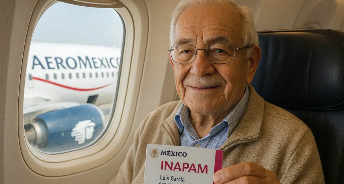 Descuento del 15% en Aeroméxico para personas con tarjeta INAPAM | Foto: IA