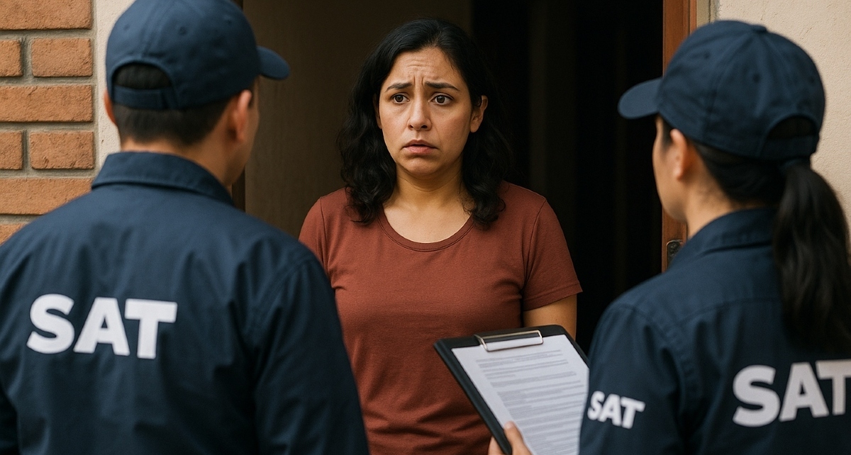 Así puedes saber si eres sujeto a una visita domiciliaria del SAT en 2025. Foto: Sora IA