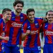 Jugadores de los Potros celebran un gol (Atlante)