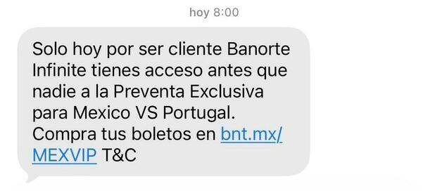 La preventa es exclusiva para clientes de Banorte.