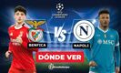 Benfica vs. Napoli: horario y canal de partido Champions League 2025/26. (Especial).