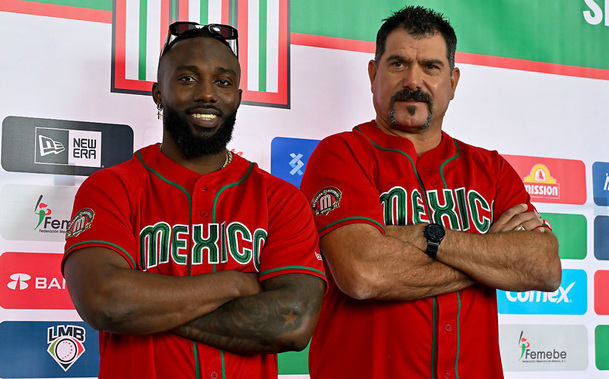 Randy Arozarena y Benjamin Gil. (Foto: @MexicoBeis)