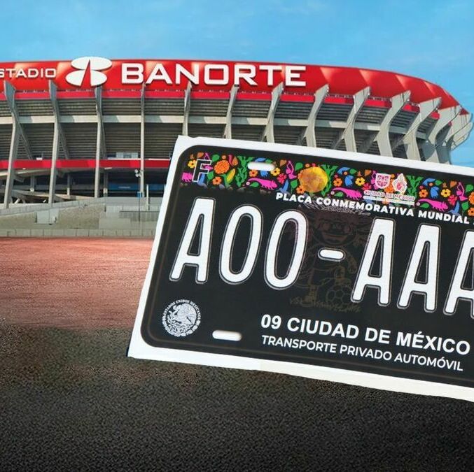 CDMX lanzará placa automovilista del Mundial 2026; cómo obtenerla