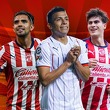 El tridente ofensivo que tendrá Chivas el próximo torneo. (Foto: Tom Mendoza)