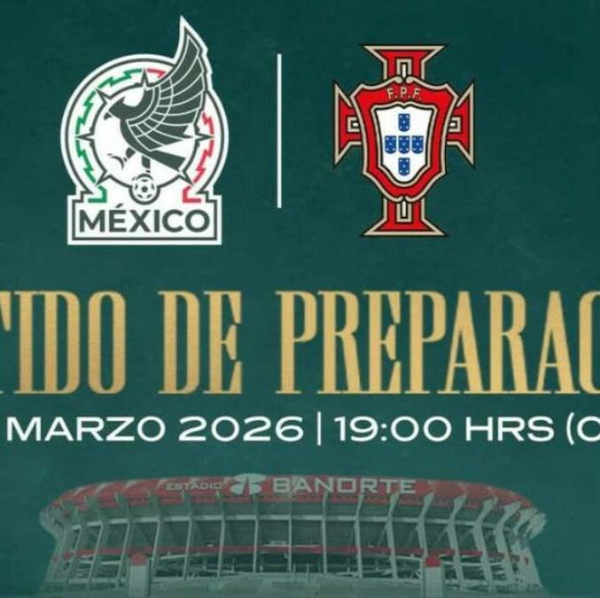 México y Portugal chocarán en el Estadio Azteca (Banorte)