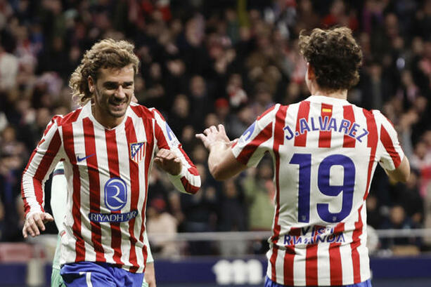 Griezmann y Álvarez han formado una gran dupla en el Atlético de Madrid (EFE)