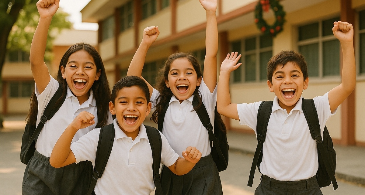 SEP adelantará las vacaciones de diciembre este 2025; en esta fecha inician. Foto: Sora IA