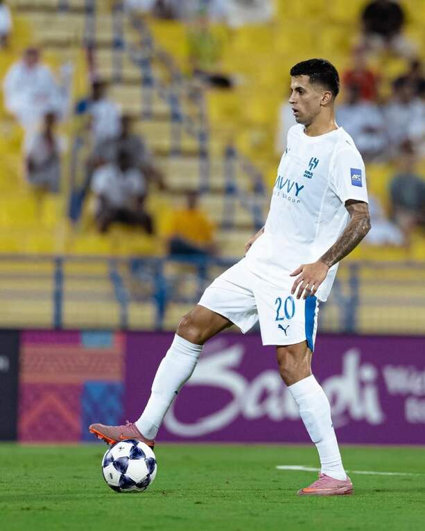 Joao Cancelo durante un partido con Al Hilal (Ig jpcancelo)