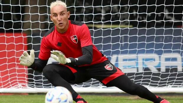 Keylor Navas durante un entrenamiento (@Newell's)
